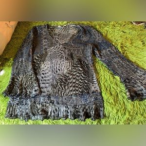 Vintage Y2K Alberto Makali Ruffle Blouse